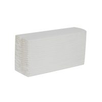 Airline White Flushable V Fold Hand Towels 2 Ply