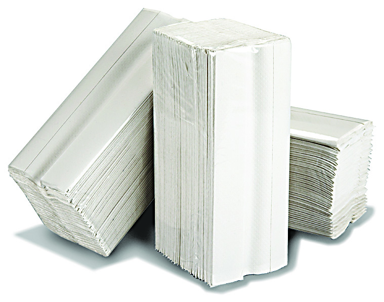 White C Fold Hand Towels 2 Ply