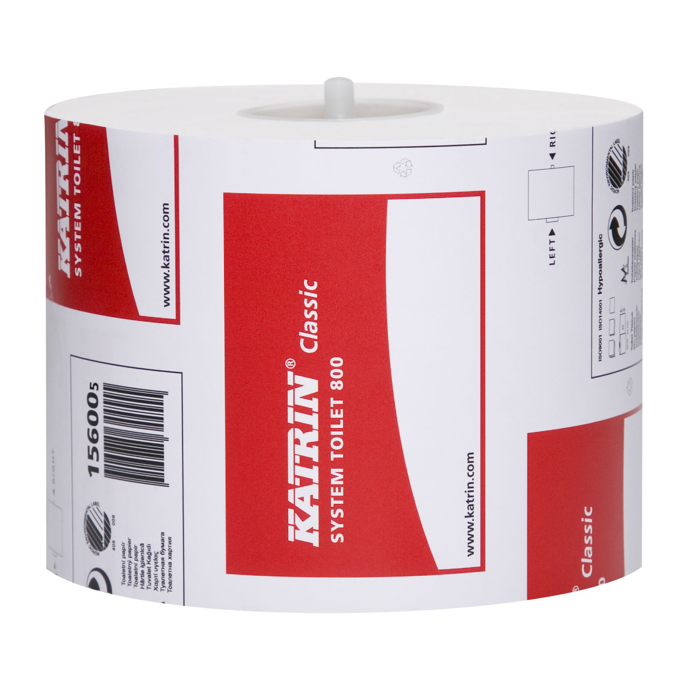 Katrin Classic System 800 White Toilet Tissue 2 Ply