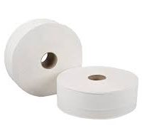 Maxi Jumbo White Toilet Rolls with 76mm Core 2 Ply