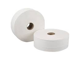 Maxi Jumbo White Toilet Rolls with 76mm Core 2 Ply
