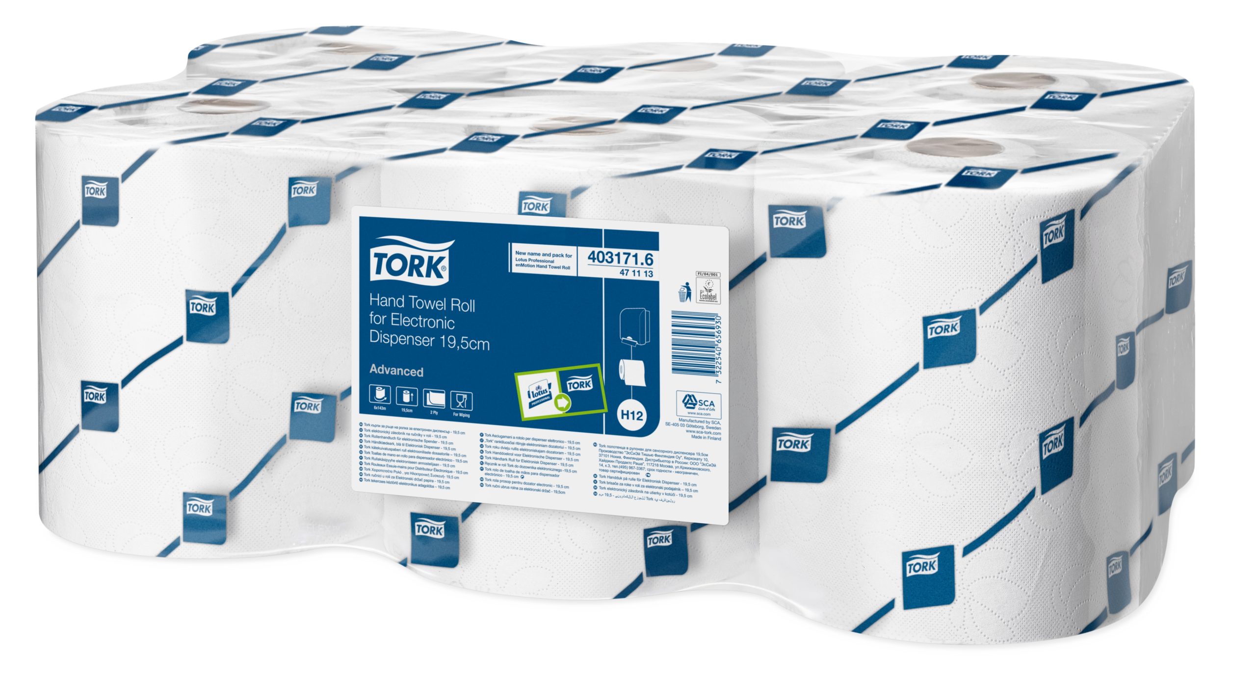 Tork Hand Towel Roll for Electronic Dispenser 143m