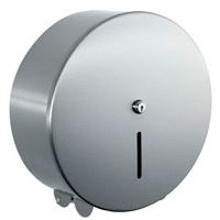 Brushed Stainless Steel 12" Jumbo Toilet Roll Dispenser