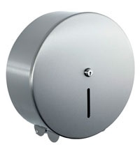 Brushed Stainless Steel 12" Jumbo Toilet Roll Dispenser