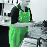 Green Apron on a Roll