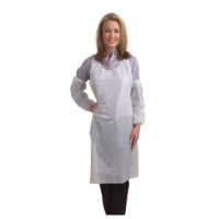 White PVC Apron 48"