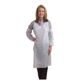 White PVC Apron 48"