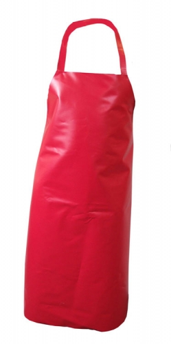 Red Supertouch PVC Aprons 122cm Long (Ties Sold Seperately)