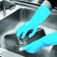 Blue Household Rubber Gloves Extra Large