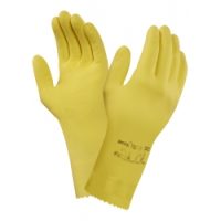 Yellow Ansell Universal Plus Natural Rubber Latex Glove Medium