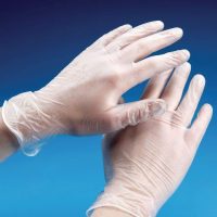 Clear Powder Free Latex Gloves Medium (PLEASE NOTE: These are now sold in cases of 10 x 100)