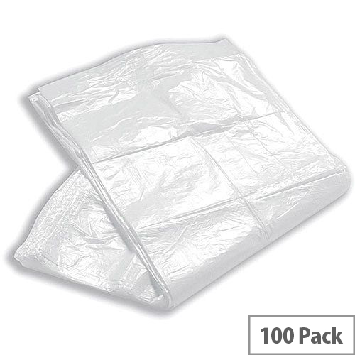 White Office Square Bin Liners 15x24x24