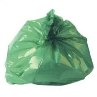 Square Bin Liners Green 15x24x24" 16mu HDPE