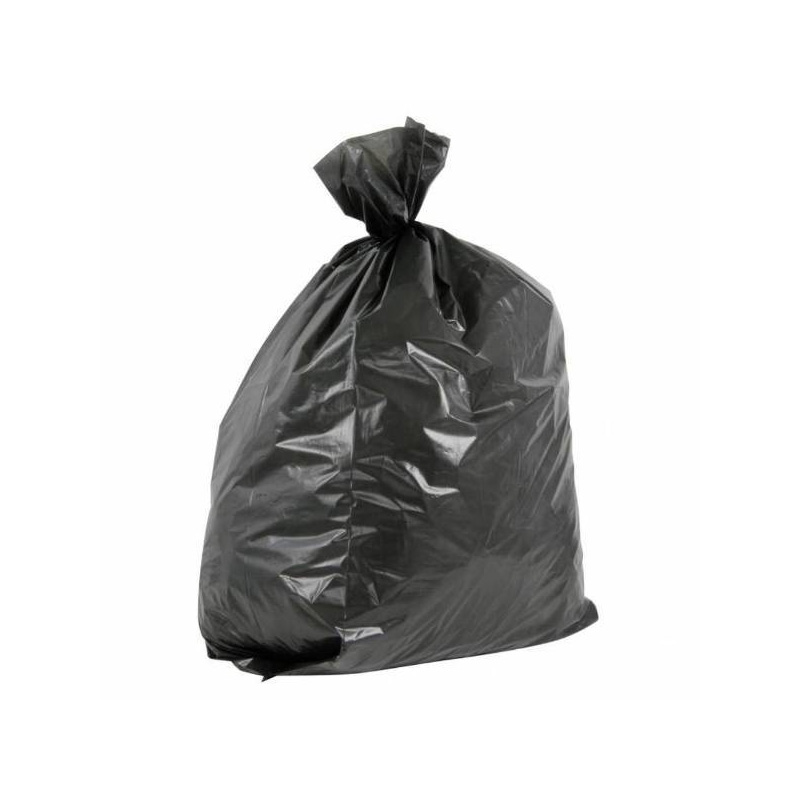 Black Light Duty Refuse Waste Sacks 18 x 29 x 38"