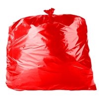 Red Medium Duty Refuse Waste Sacks 18x29x39"
