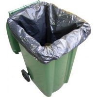 Black Heavy Duty Wheelie Bin Waste Sacks 30x48x54"
