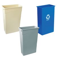 Blue 90 Litre Wall Hugger Bin