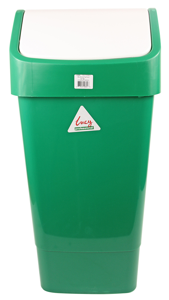 Lucy Green Polypropylene 50 Litre Swing Bin
