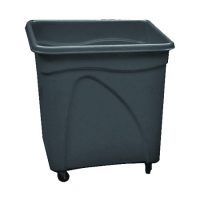 Black Bottle Skip with two Castors 65x45x69cm