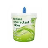 Surface Disinfectant Wipes 20 x 18cm in bucket dispenser
