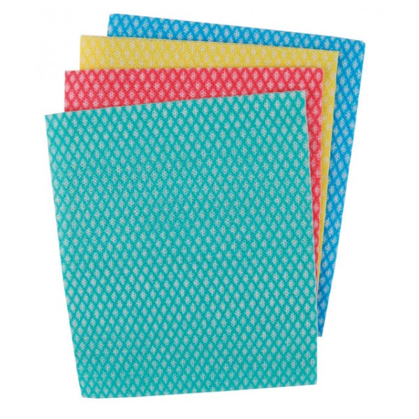 Medium Duty Non Woven Cleaning Cloths Green 50 x 38 cm
