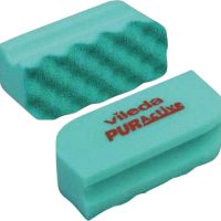 Vileda Puractive non-scratch green sponge scourer 15x7cm