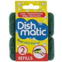 Dishmatic Washing Up Brush Refills two pack