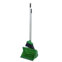 Green Lightweight Soft Lobby Dustpan and Brush Set 75cm