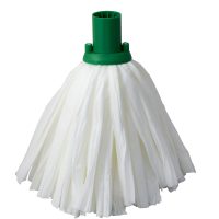 Medium super white disposable mop with green socket