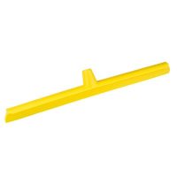 Plastic floor squeegee single blade 60cm yellow
