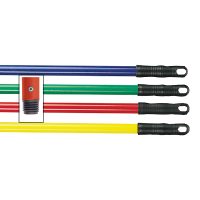 Composite screw threaded handle with red grip 1.37m