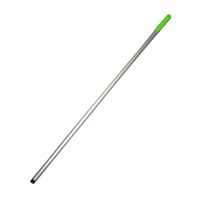 Aluminium handle 135cm with green grip for disposable mop