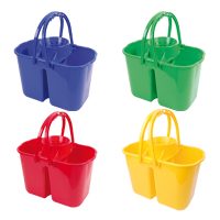 Double bucket with wringer blue