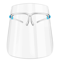 Face Shield with Glasses Frame