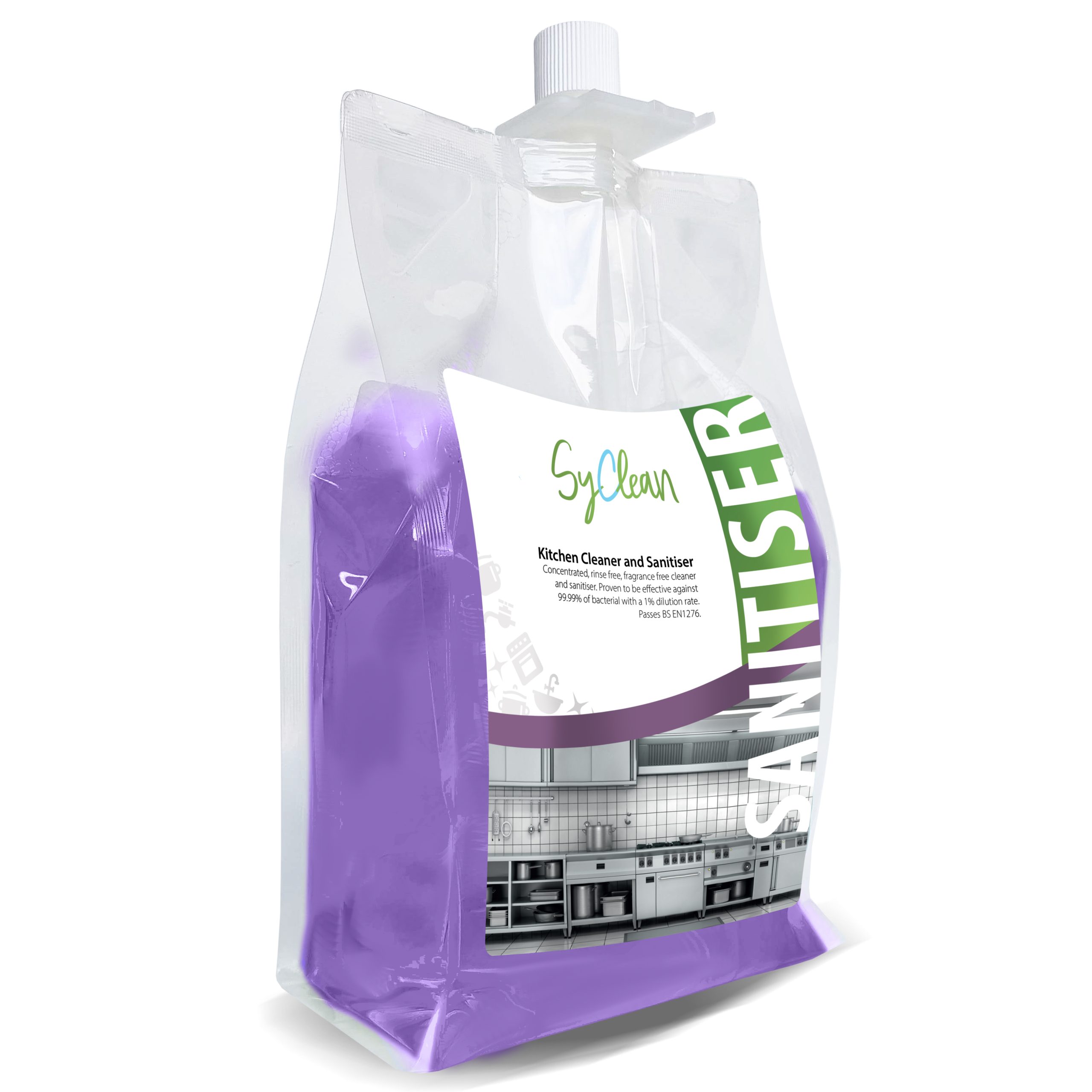 SyClean Kitchen Cleaner and Sanitiser Pouch 1.5 Litre
