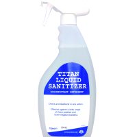 Titan Liquid Sanitiser and Disinfectant Hard Surface Cleaner 750ml