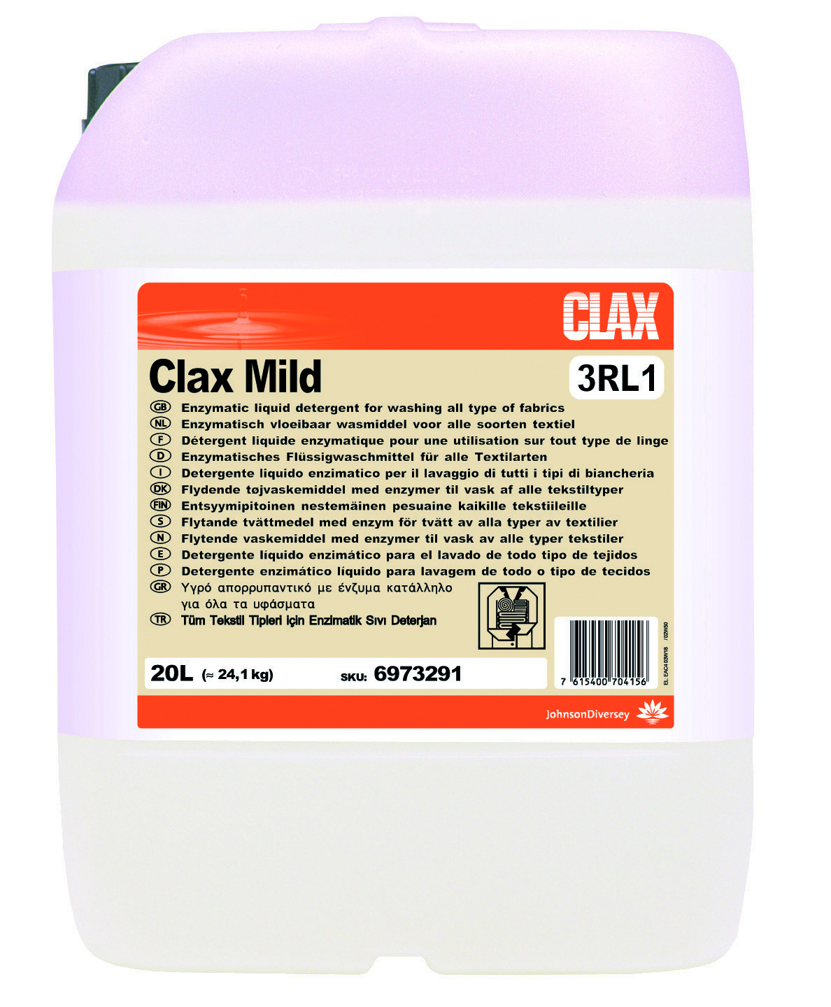 Clax Mild 3RL1 Enzymatic Laundry Detergent 20 Litre
