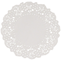 Doyleys 165mm Round White Lace