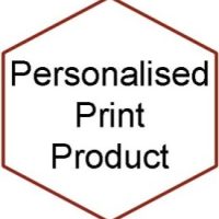 PERSONALISED Yellow/Black non handle