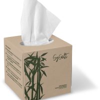 SySoft Bamboo Cube White Facial Tissues 4ply 50 Sheets