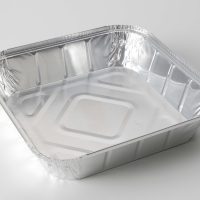 9 x 9" shallow foil container (230 x 230 x 38mm)