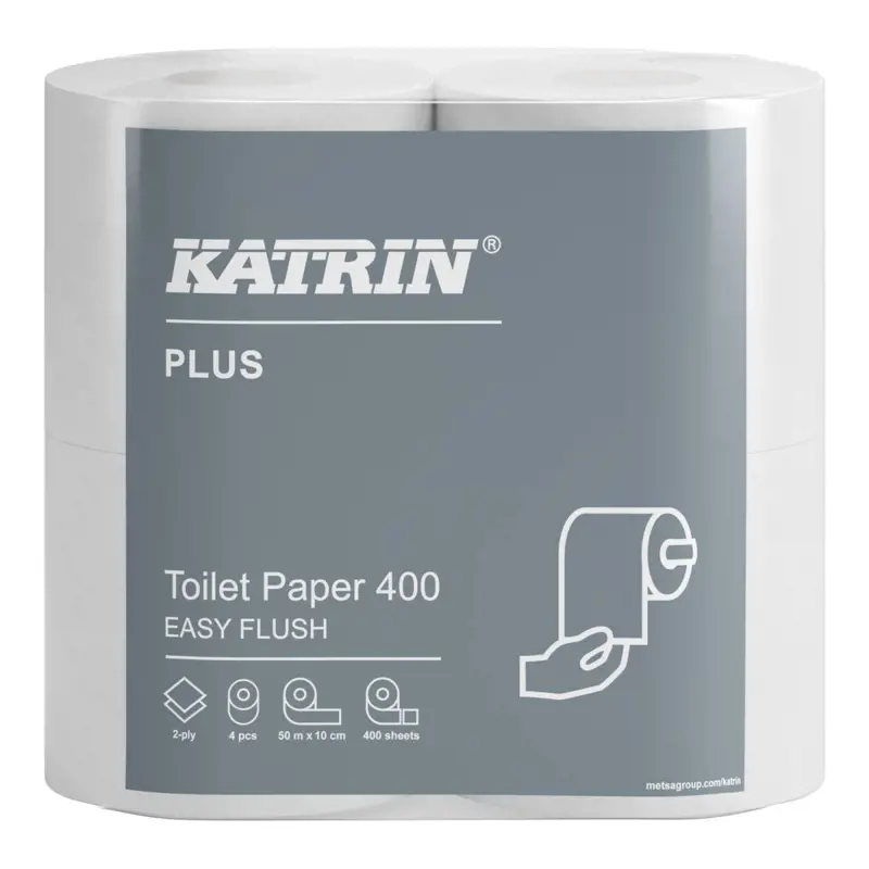 Katrin Plus Easy Flush Toilet Roll 400 Sheet