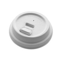 Bagasse Pulp Lift N Lock Coffee Cup Lid 8oz