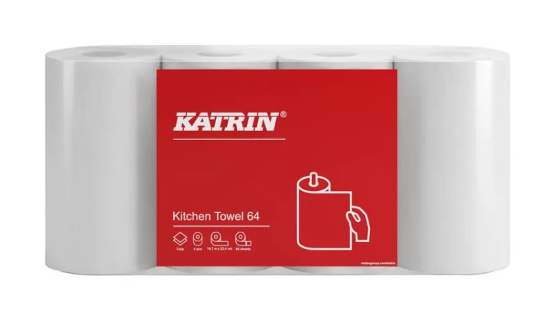 Katrin Kitchen Paper Towel Roll 64 Sheets 2ply