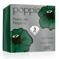 Napkin dinner 3ply Forest Green 40cm