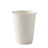 12oz Double Smooth Wall Cup - White
