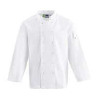 Unisex Chef Jacket Long Sleeve White (X-Large)