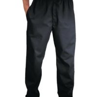 Chef Works Unisex Essential Easyfit Chefs Baggy Trousers Black XL