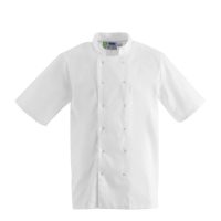 Whites Boston Unisex Chef Jacket Short Sleeve White (X-Small)